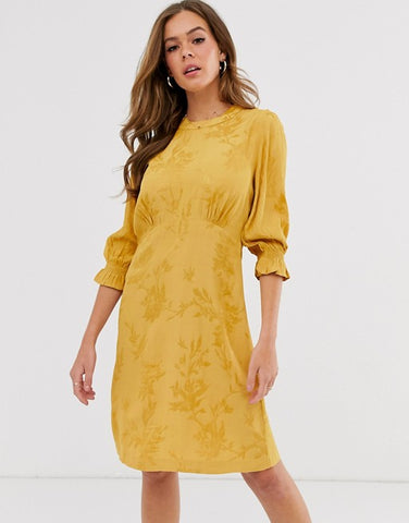 Gold Midi Dress